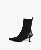 Sock-Style Boot with Snake Details